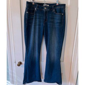 Levi's 529 Curvy Boot Women's Bootcut Jeans Blue Size 14 Short